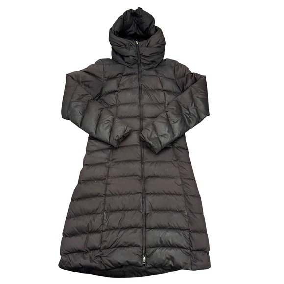 Patagonia Jackets & Blazers - Patagonia Womens Black Down With It Parka Long Puffer Hooded Jacket Size S